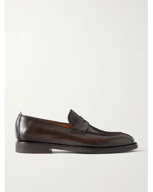 Officine Creative Brown Opera Flexi 101 Leather Loafers for men