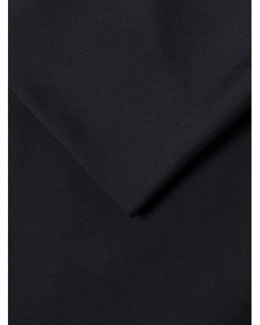 Zegna Black Oversized Unstructured Silk Blazer for men