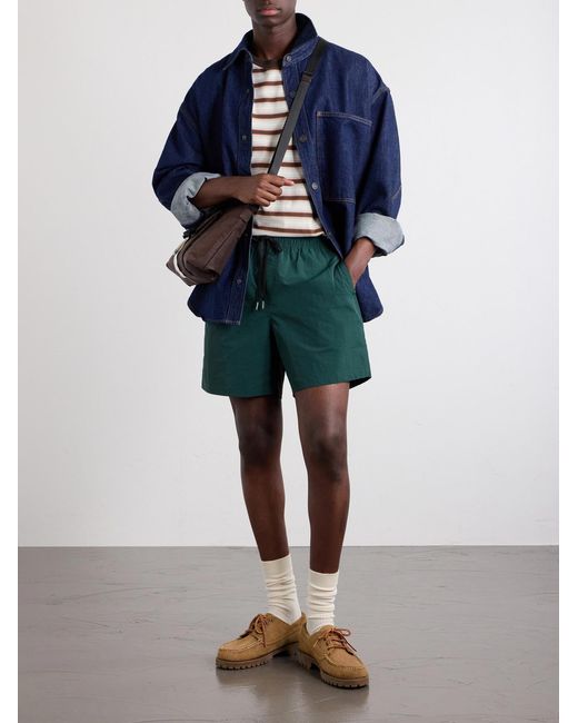 Corridor NYC Green Shell Drawstring Shorts for men