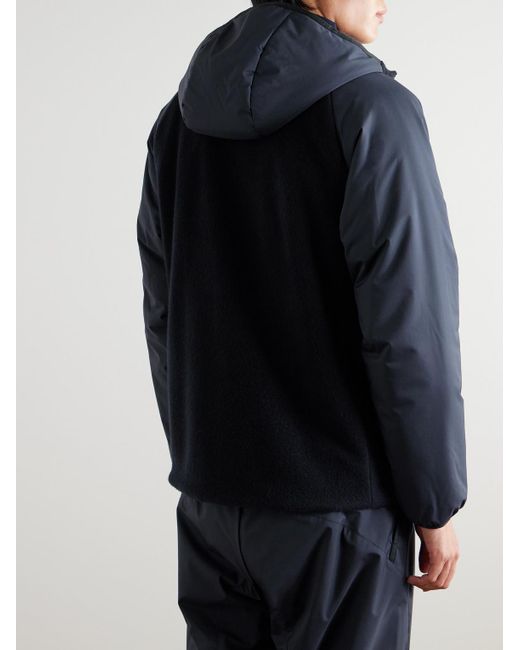 Loro Piana Blue Apo Panelled Storm System® Cashmere-jersey Hooded Ski Jacket for men