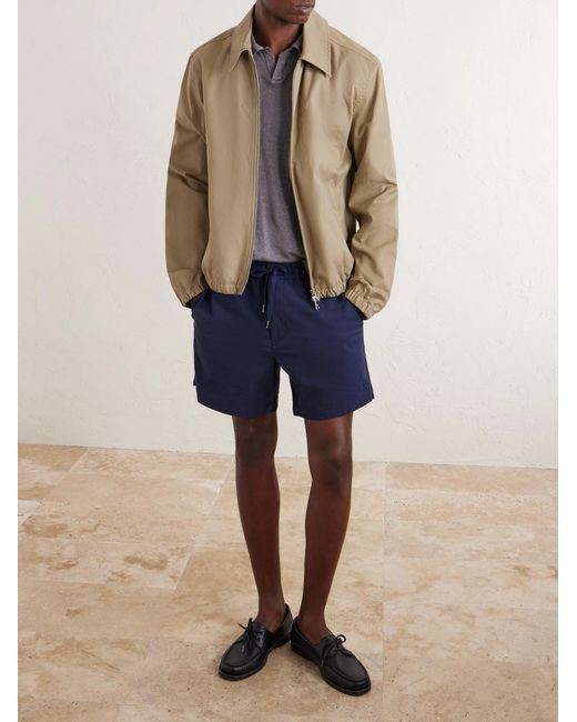 Polo Ralph Lauren Blue Cotton-blend Seersucker Drawstring Shorts for men