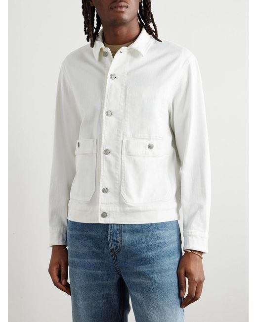 Altea White Denim Jacket for men