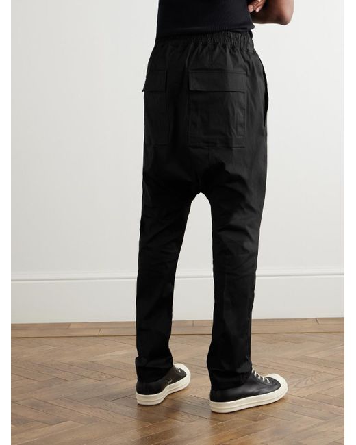 Rick Owens Schmal zulaufende Hose aus Popeline aus einer Baumwollmischung in Black für Herren