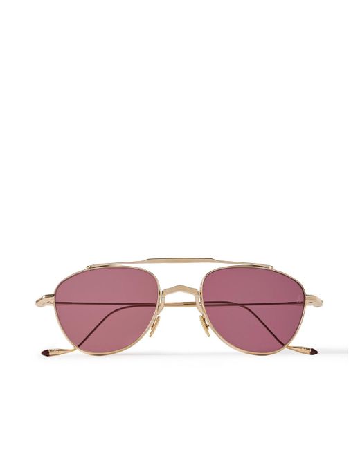 Jacques Marie Mage Pink Flynn Aviator-Style-Tone Beta Titanium Sunglasses for men