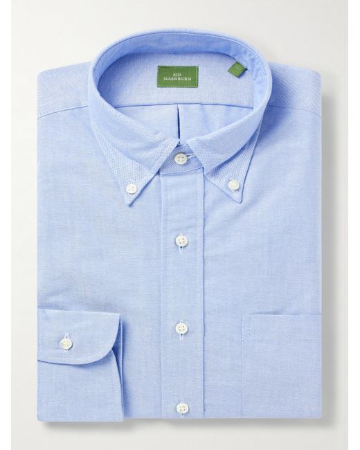 Sid Mashburn Blue Button-down Collar Oxford Cotton Shirt for men