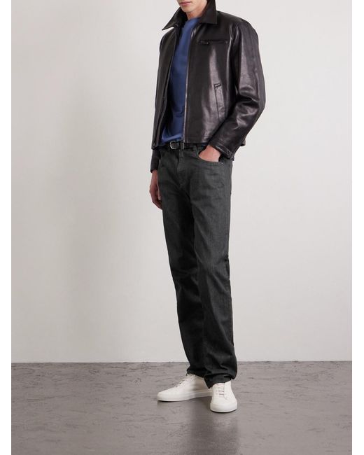 Canali Gray Slim-fit Jeans for men