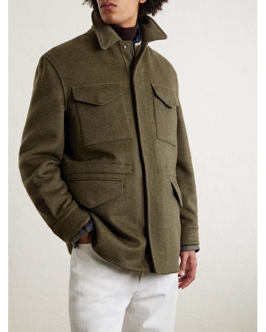 Ralph Lauren Green Ripley Wool And Cashmere-Blend Jacket for men