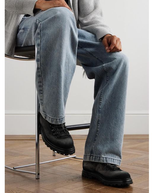 Officine Creative Black Suede Boots for men