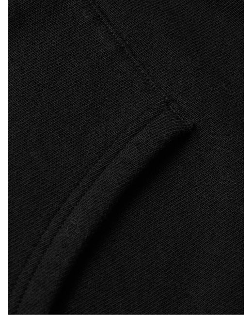 Auralee Black Cotton-jersey Zip-up Hoodie for men