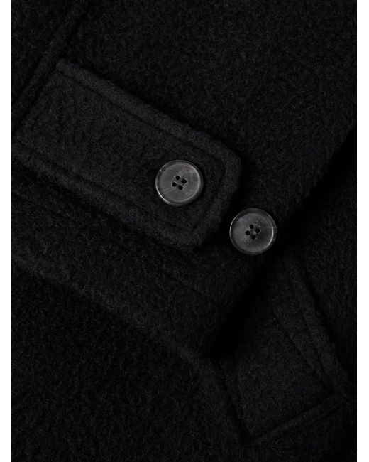 mfpen Black Installation Recycled-wool Felt Trench Coat for men