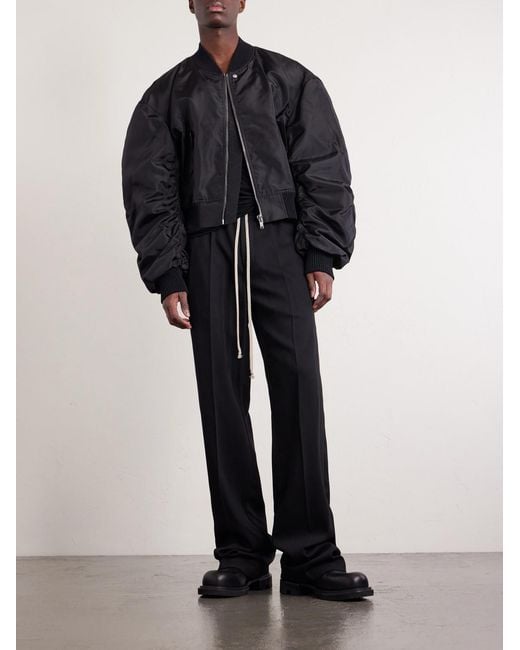 Rick Owens Blue Secchia Flight Bomber Jacket for men