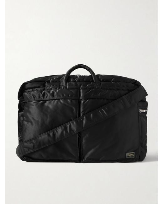 Porter-Yoshida and Co Black Tanker Nylon-Twill Duffle Bag for men