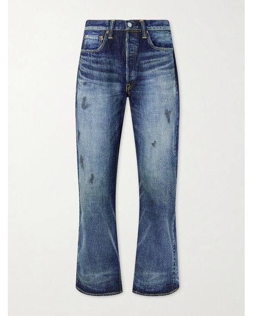 Fullcount Blue Fear Of Dark Straight-Leg Jeans for men