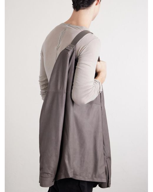 Rick Owens Brown Brad Leather Jacket for men
