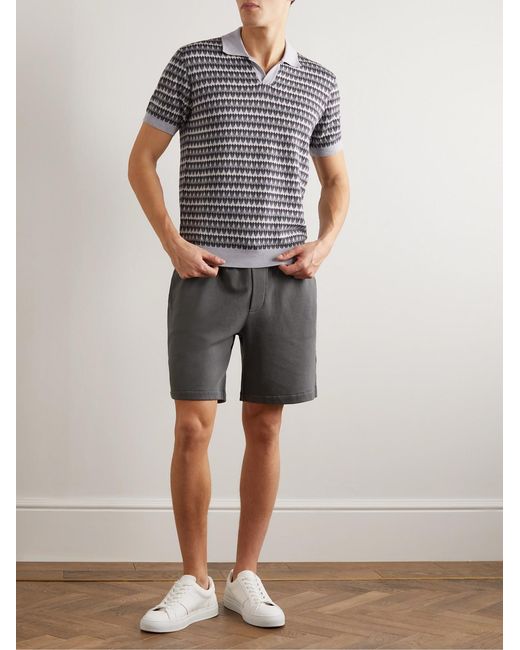 Mr P. Gray Cotton-jersey Shorts for men