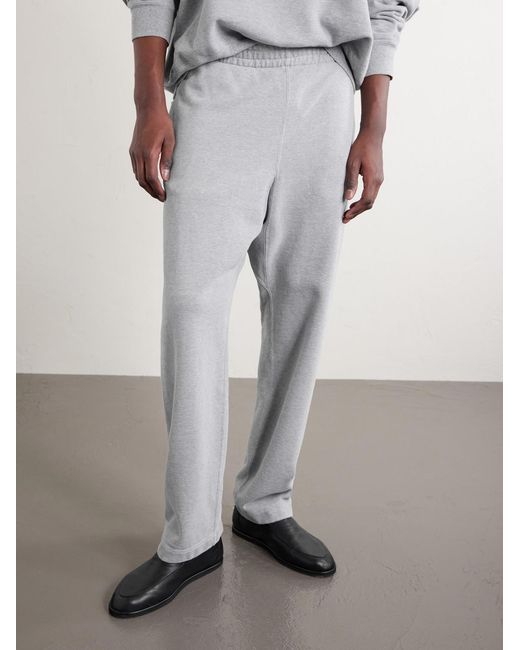 Remi Relief Gray Straight-leg Cotton-jersey Sweatpants for men