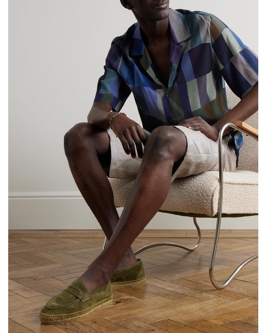 Castaner Green Nacho Suede Espadrilles for men