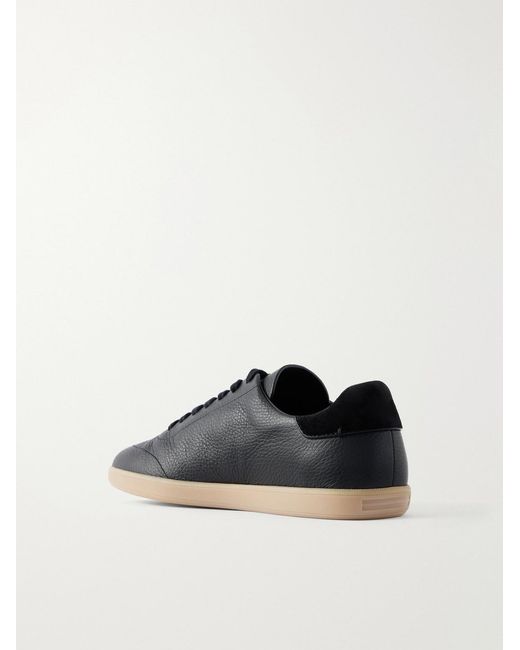 Zegna Blue 232 Full-Grain Leather Sneakers for men