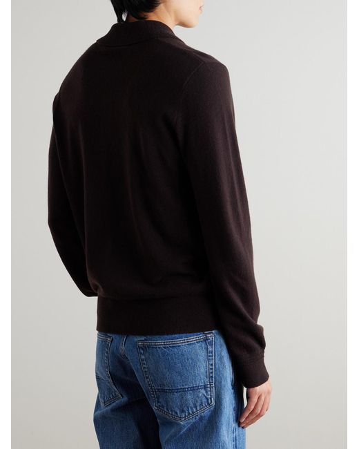 Mr P. Blue Cliff Cashmere Polo Shirt for men