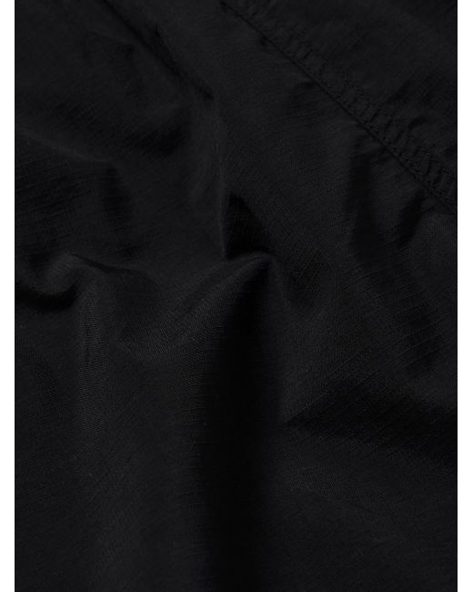 Beams Plus Weit geschnittene Shorts aus Nylon-Ripstop in Black für Herren