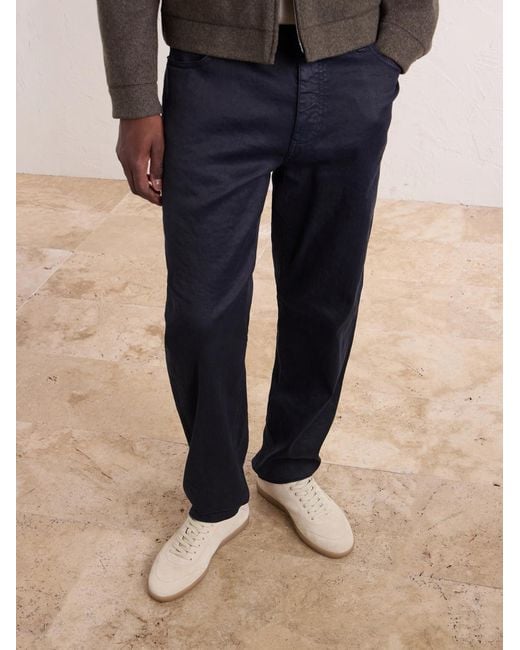 Zegna White 232 Leather-trimmed Suede Sneakers for men