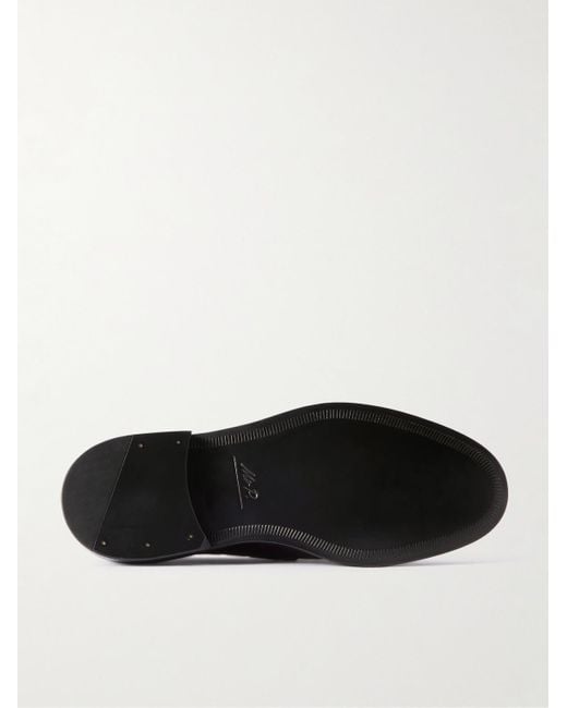 Mr P. Red Olie Tasselled Leather Loafers for men