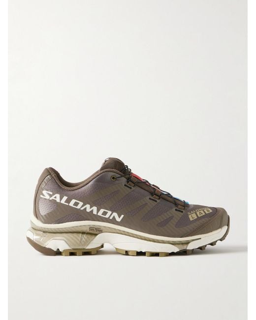 Salomon Brown Xt4-Og Rubber-Trimmed Mesh Sneakers for men