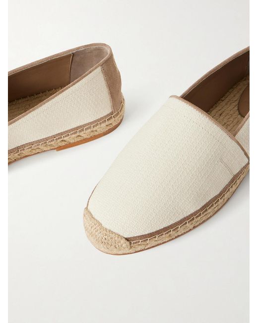 Brunello Cucinelli Natural Raffia Espadrilles for men