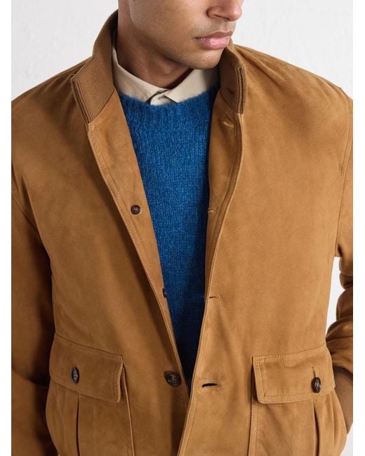 Valstar Brown Ino Suede Jacket for men
