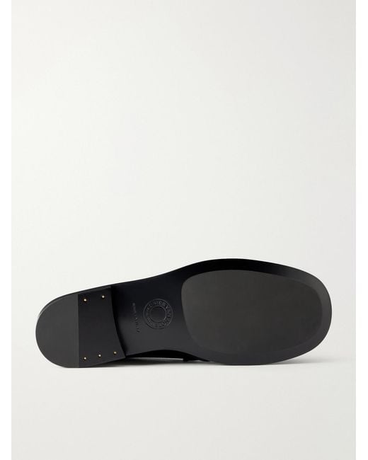 Dries Van Noten Black Leather Loafers for men