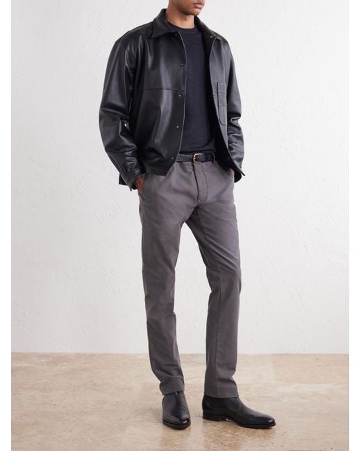 Slowear Blue Zanone Slim-Fit Flexwool Sweater for men