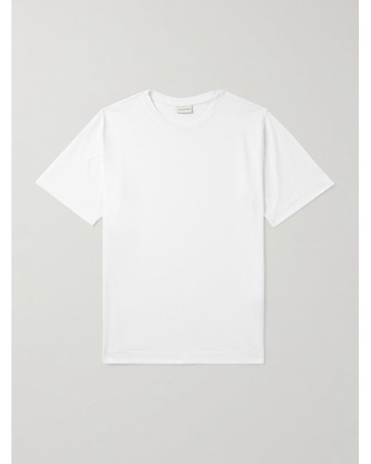 Dries Van Noten T-Shirt aus Baumwoll-Jersey in White für Herren