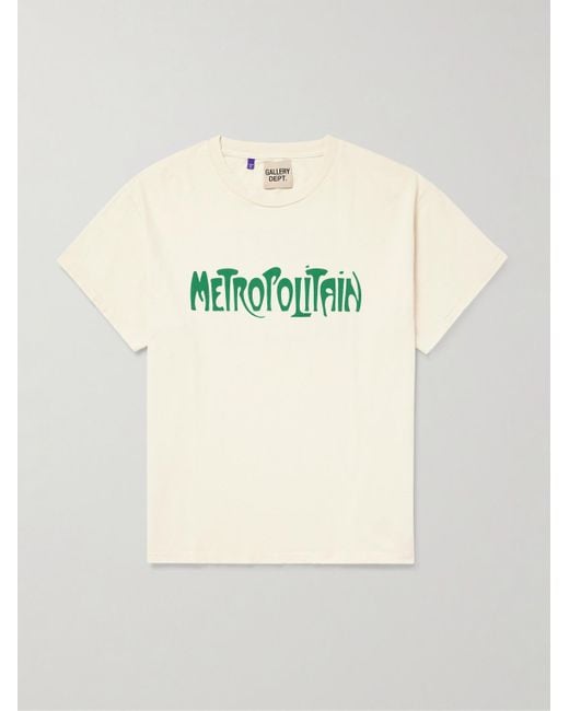 GALLERY DEPT. Self Title T-Shirt aus Baumwoll-Jersey mit Print in Natural für Herren