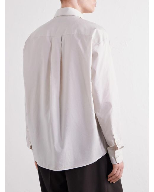Lemaire Natural Cotton And Silk-Blend Shirt for men