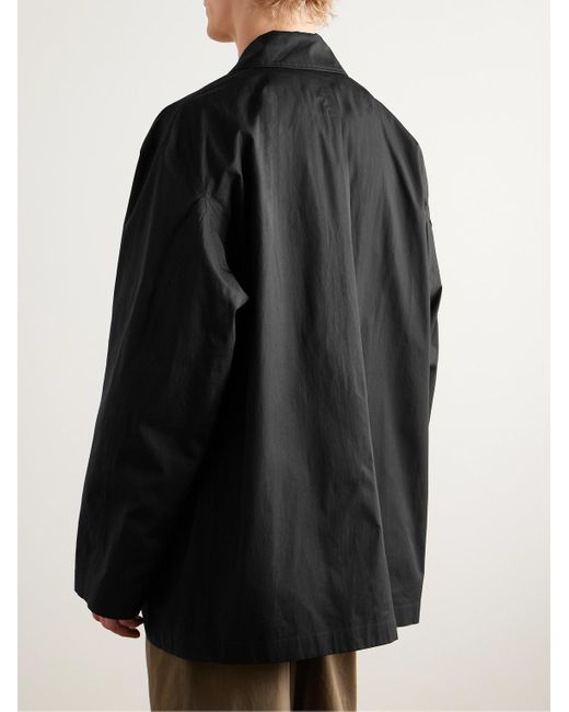 The Row Black Noe Cotton-Poplin Jacket for men