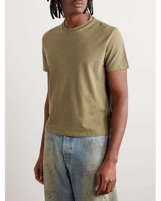 Our Legacy Green Hover Cotton-jersey T-shirt for men