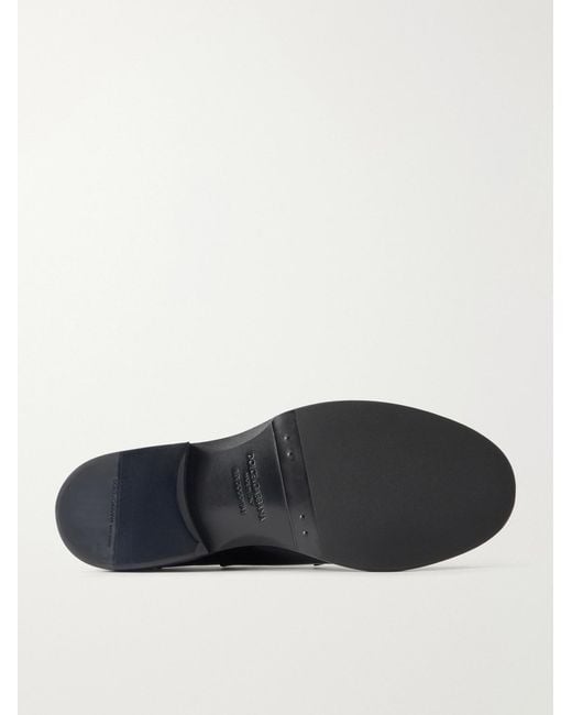 Dolce & Gabbana Black Formale Leather Derby Shoes for men