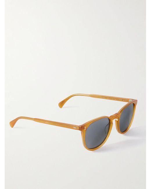 Oliver Peoples Blue Finley Esq. D-frame Acetate Sunglasses for men