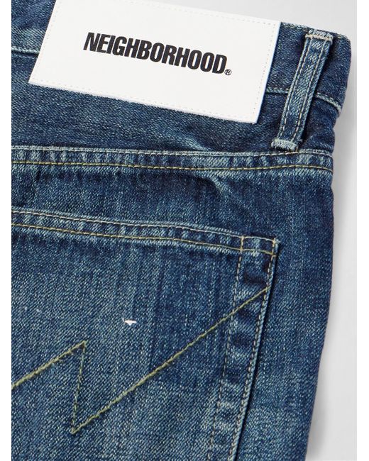 Neighborhood Blue Slim-fit Straight-leg Jeans for men
