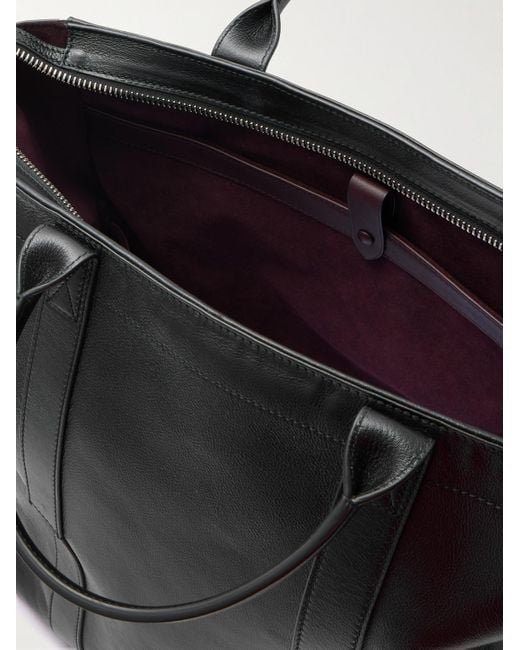 Metier Black Mariner Elvis Leather Tote Bag for men