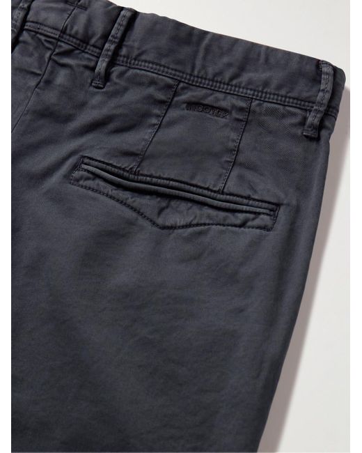 Incotex Blue Slim-fit Stretch-cotton Twill Bermuda Shorts for men
