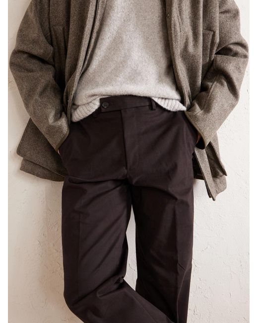James Purdey & Sons Brown Straight-leg Stretch Cotton-twill Trousers for men