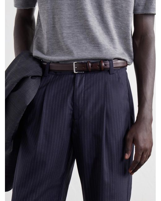 Mr P. Brown 3Cm Leather Belt for men