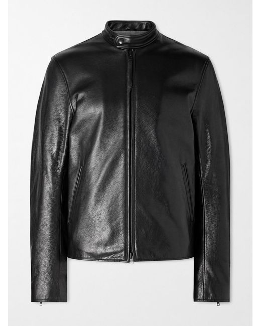 Golden Bear Black The Vista Leather Jacket for men