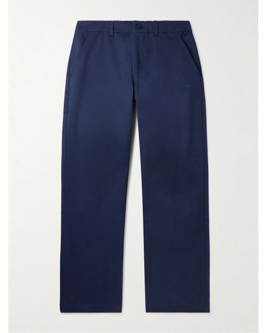Pantaloni chino a gamba dritta in misto cotone El Chino di Nike in Blue da Uomo
