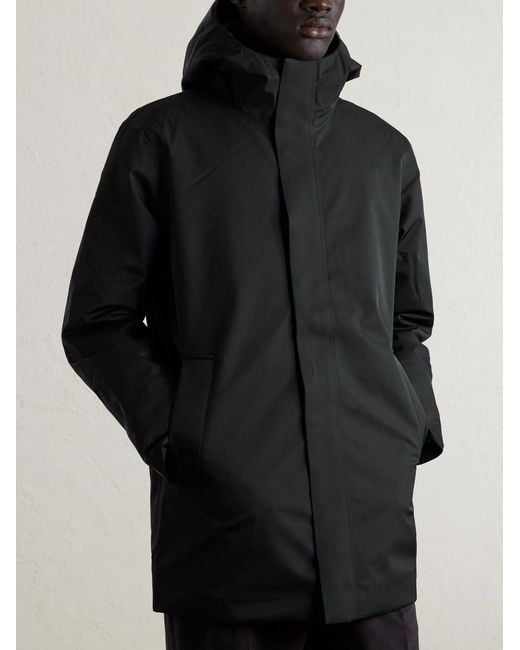 NN07 Black Blake 8240 Padded Recycled-Twill Parka for men