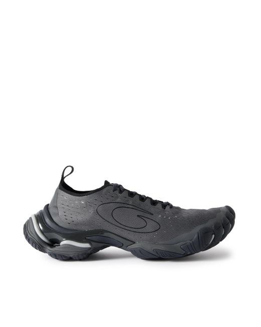 Balenciaga Black Anatomic Mesh Slip-On Sneakers for men