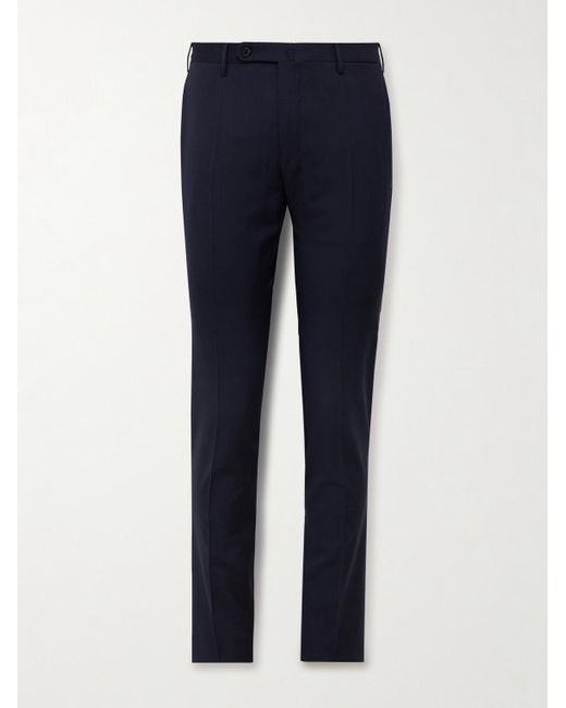 Incotex Venezia 1951 schmal geschnittene Hose aus Schurwolle in Blue für Herren