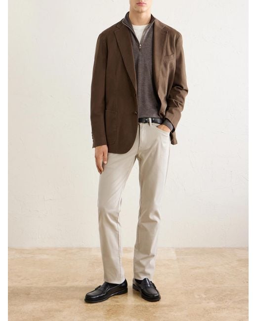 Peter Millar Natural Crown Straight-leg Cotton-canvas Trousers for men