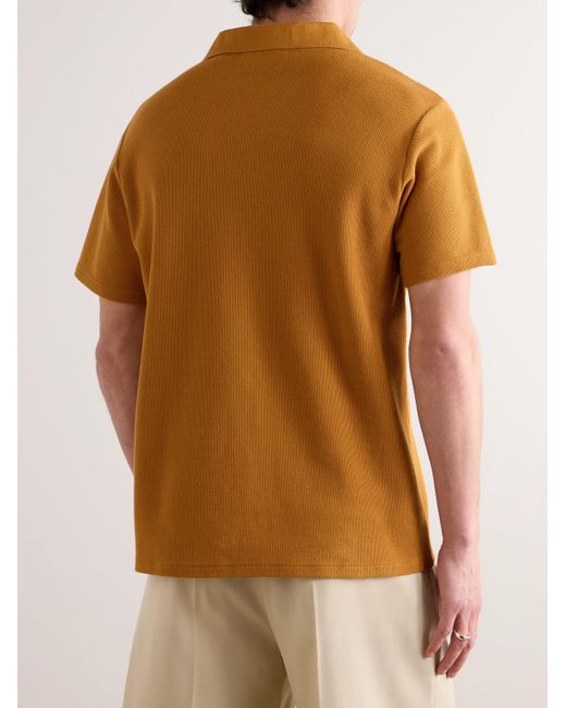 FRAME Brown Cotton-piqué Polo Shirt for men